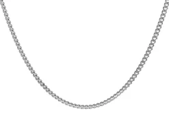 trendor Schmuck Feine Panzerkette 925 Silber Rhodiniert 1,2 mm breit 41086