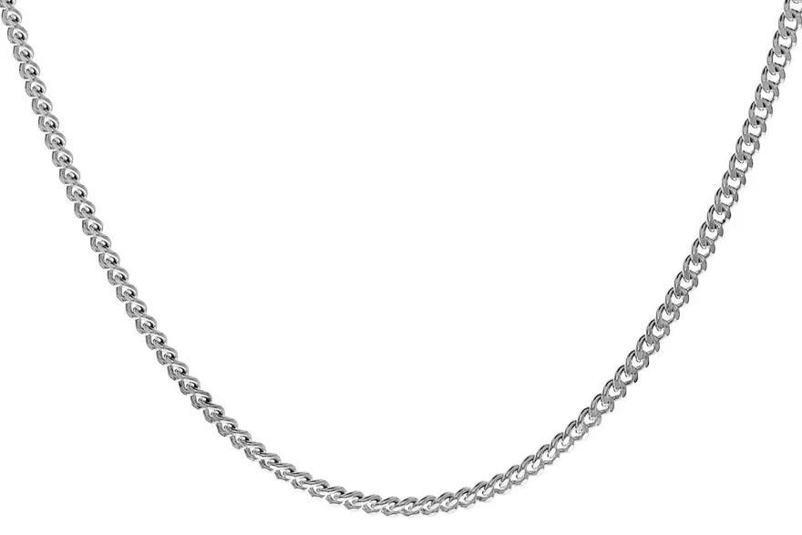 trendor Schmuck Feine Panzerkette 925 Silber Rhodiniert 1,2 mm breit 41086