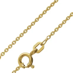 trendor Schmuck Halskette mit Großem Buchstaben C 925 Silber mit Goldauflage 41790-C