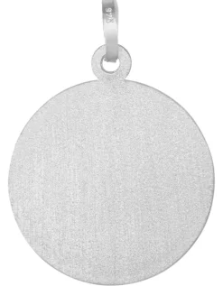 trendor Schmuck Halskette mit Erzengel Raphael Anhänger Ø 16 mm 925 Silber 41465