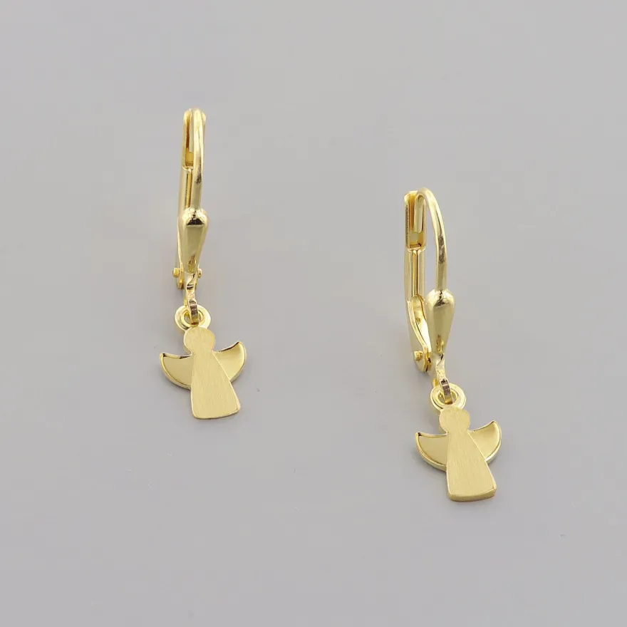 trendor Schmuck Kinder-Ohrringe Engel 333 (8 Kt) Gold Ohrschmuck für Mädchen 51940