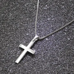 trendor Schmuck Kreuz-Anhänger für Damen und Herren 925 Silber mit Halskette 41125