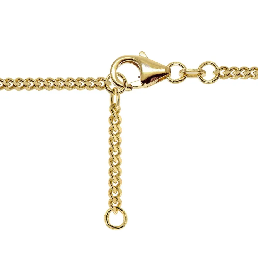 trendor Schmuck Mädchen-Armband mit Buchstabe R 925 Silber Vergoldet 21602-R