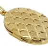 trendor Schmuck Medaillon mit Netzmuster Gold 333 / 8K 75535