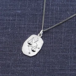 trendor Schmuck Sternzeichen Waage Halskette Silber 925 15330-10