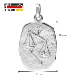 trendor Schmuck Sternzeichen Waage Halskette Silber 925 15330-10