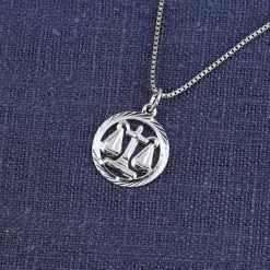 trendor Schmuck Waage Sternzeichen Halskette Silber 925 15360-10