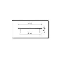 Türgitter Aluminium Lüftungsgitter Anthrazit RAL7016 Stegblech 100mm Badgitter