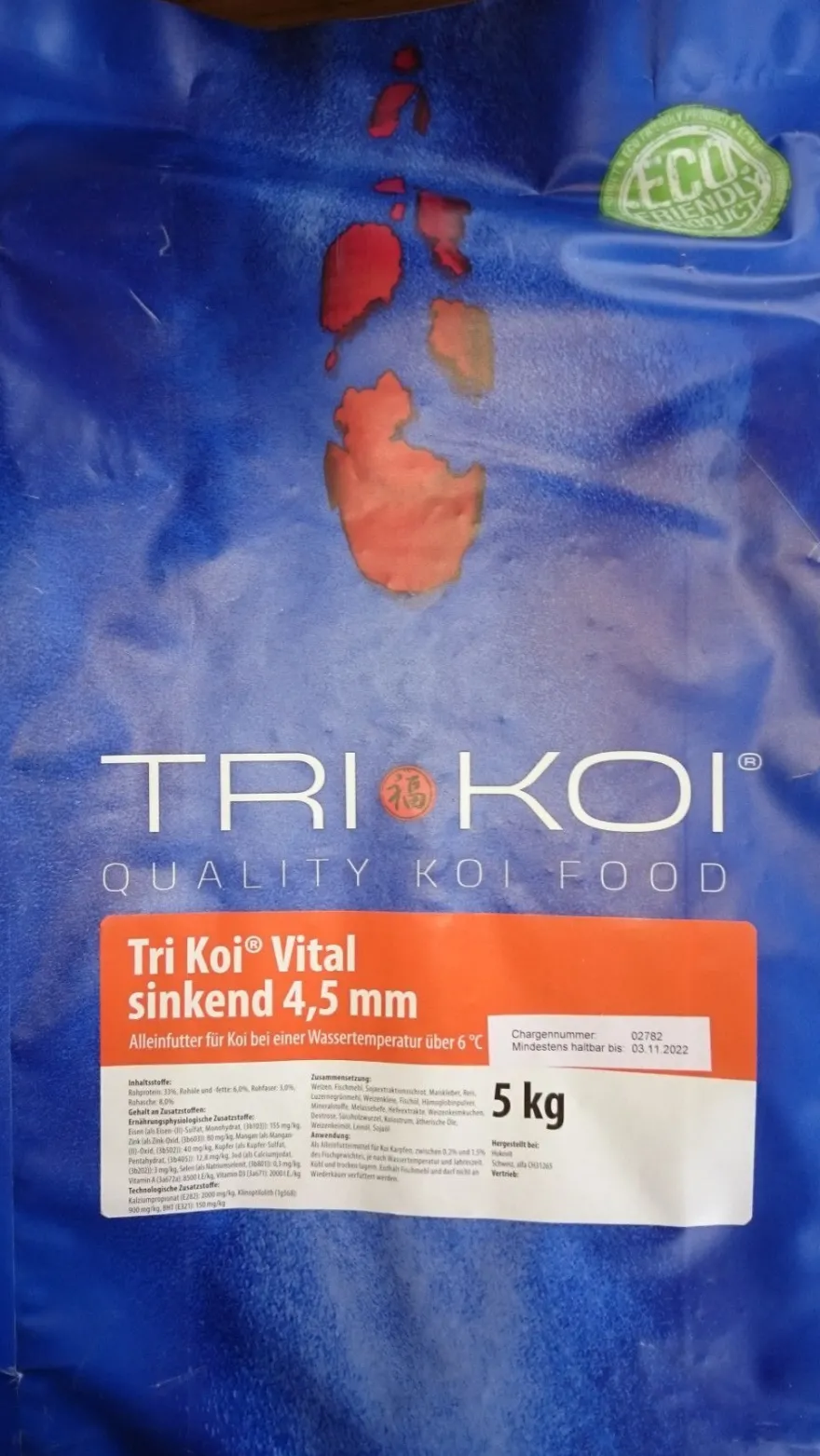 Tri Koi Vital - sinkendes Koifutter für die kalte Jahreszeit