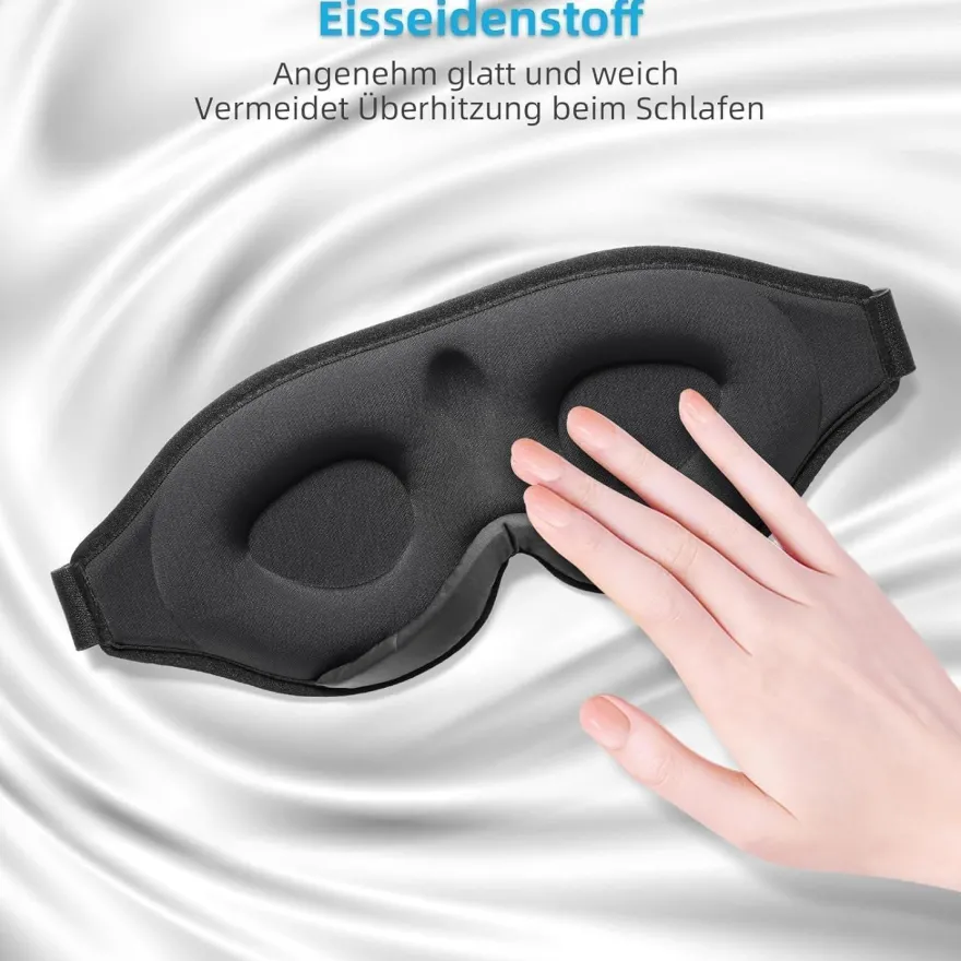 Trilancer Schlafmaske für Damen & Herren, 99.99% Licht blockierend