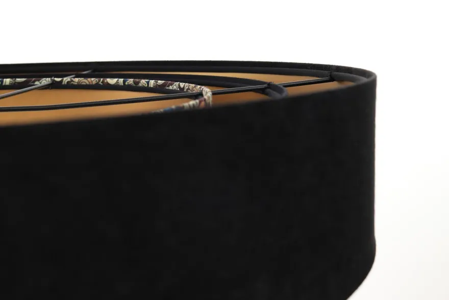 Triniti Hängeleuchte 60cm Version 1 Schwarz, Gold, Mehrfarbig Deckenbecher schwarz