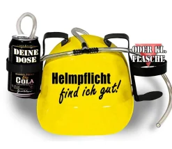 Trinkhelm Spaßhelm mit Printmotiv - Helmfplicht find ich gut - 11844 - versch. Farb