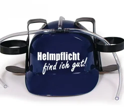 Trinkhelm Spaßhelm mit Printmotiv - Helmfplicht find ich gut - 11844 - versch. Farb