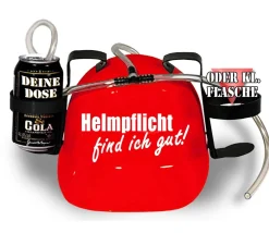 Trinkhelm Spaßhelm mit Printmotiv - Helmfplicht find ich gut - 11844 - versch. Farb