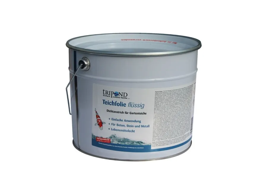 Tripond Teichfolie flüssig 10 Liter Koiteich Teichbau Gartenteich Teich Koi