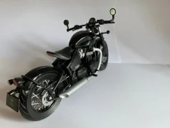 Triumph Bonneville Bobber schwarz, Welly Motorrad Modell 1:12