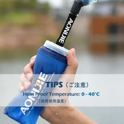 Triwonder Faltbare Soft Flask Trinkflasche 350ml, BPA-Frei, für Trinkrucksack
