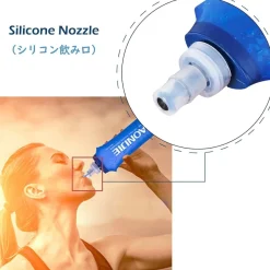 Triwonder TPU Faltbare Soft Flask Trinkflasche, BPA-frei, 500ml, ideal für