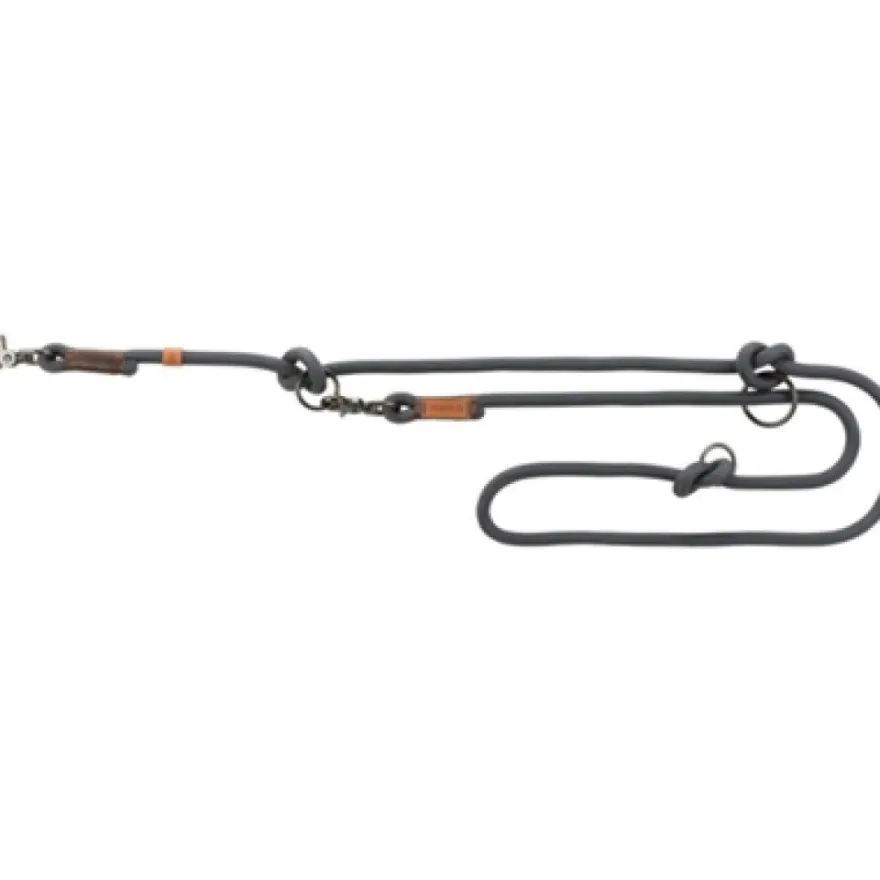 Trixie Dog Leash Be Nordic Adjustable Dark Gray / Brown 200x0.8 Cm