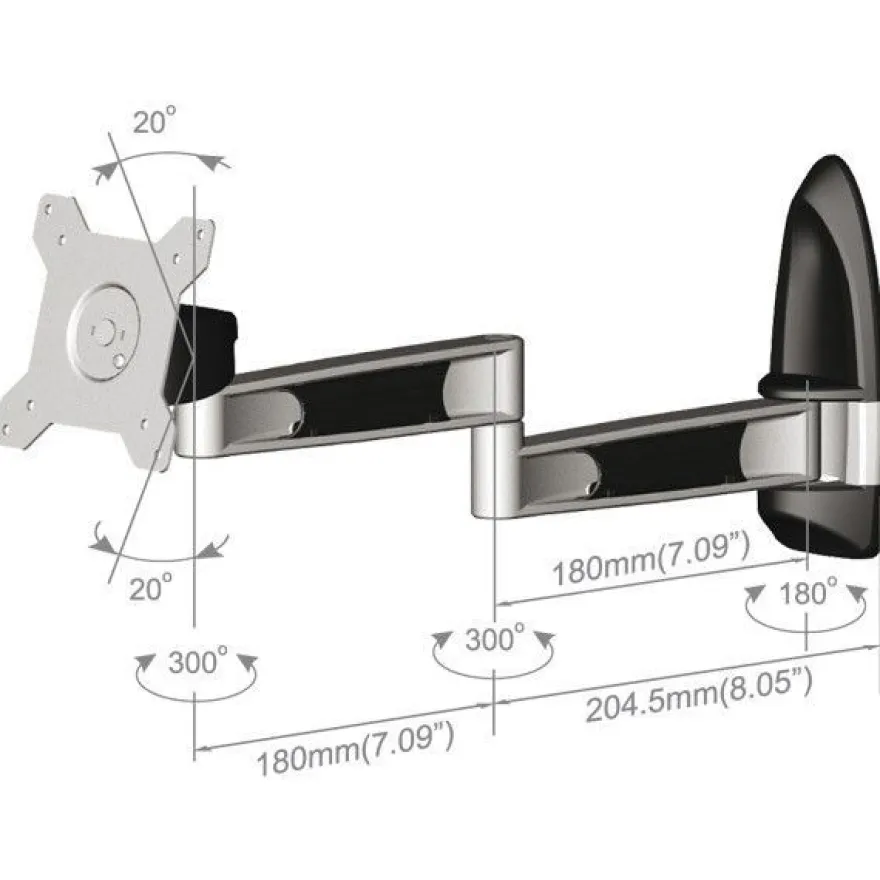 Tronje AR210 Wand-Halterung für Monitore 15
