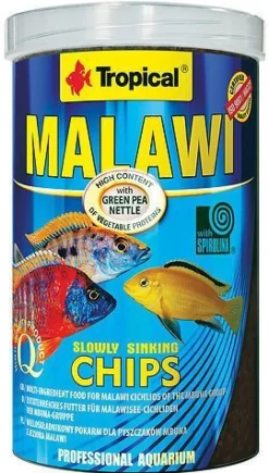 Tropical Malawi Chips 1000ml Zierfisch Alleinfutter Barsche Pflanzenfresser