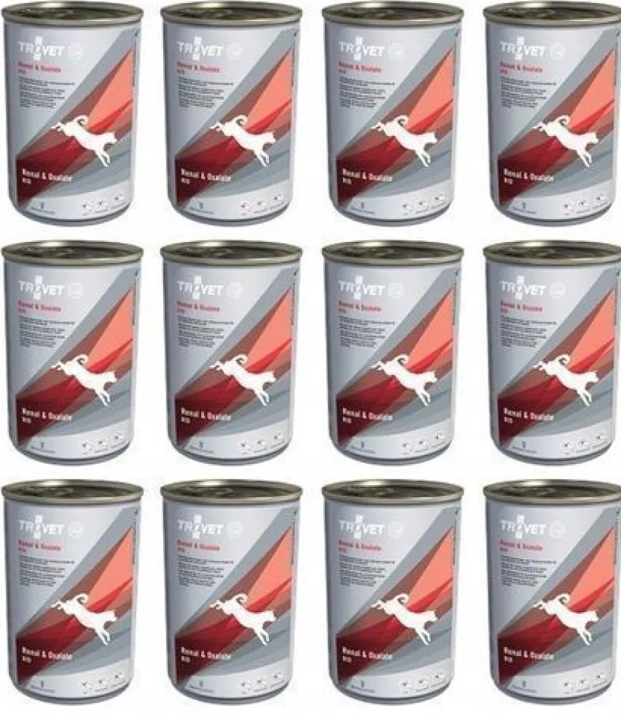 TROVET Renal & Oxalate RID mit Huhn - Nassfutter für Hunde - 12 x 400 g