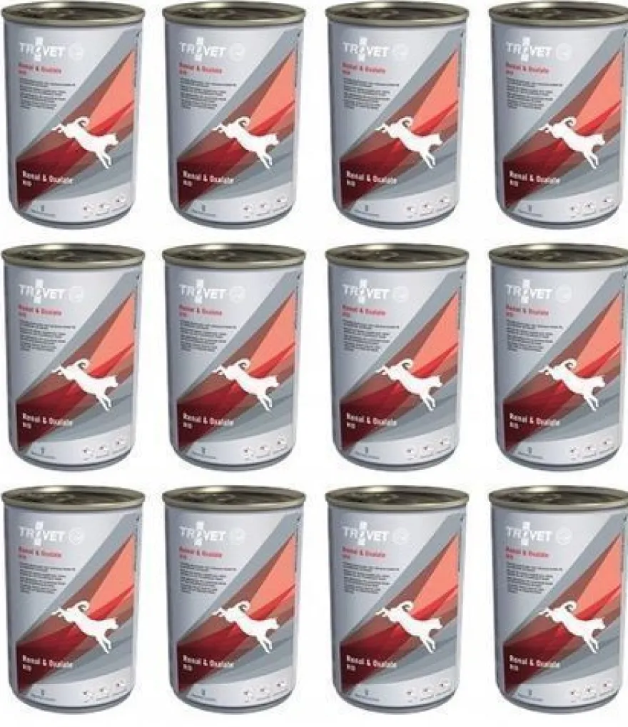 TROVET Renal & Oxalate RID mit Huhn - Nassfutter für Hunde - 12 x 400 g