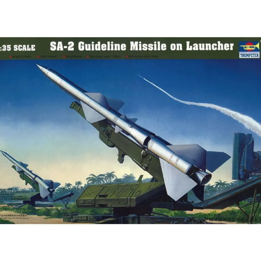 Trumpeter - SA-2 Guideline Missile mit Startrampe - 1:35 - 158 Teile