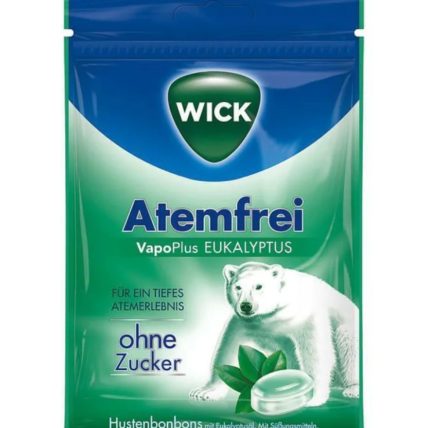 20 Tüten Wick Atemfrei Vapo Plus Eukalyptus ohne Zucker a 72g