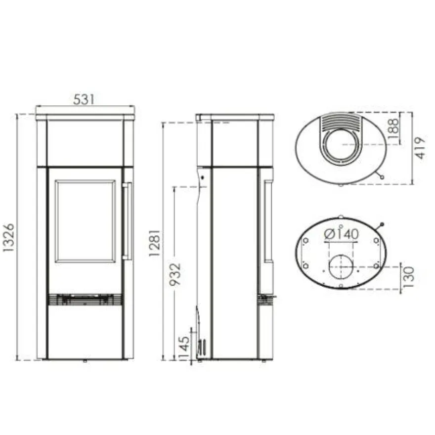 TT21RS-HST Speicher-Kaminofen