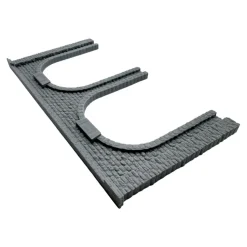 Tunnelportal 2 Gleise H0 1:87 Modelleisenbahn Tunnel Portal grau 3D Druck Lok
