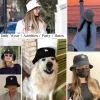 Tuopuda Fischerhut Herren Damen, Baumwolle Bucket Hat Faltbar, Sommerhut