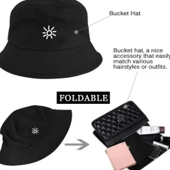 Tuopuda Fischerhut Herren Damen, Baumwolle Bucket Hat Faltbar, Sommerhut