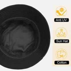 Tuopuda Fischerhut Herren Damen, Baumwolle Bucket Hat Faltbar, Sommerhut