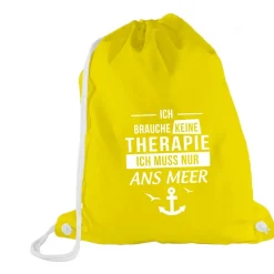 Turnbeutel Ich brauche keine Therapie - Ich muss nur ans Meer