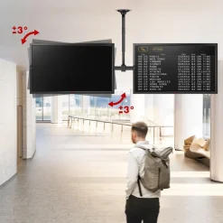 TV-Deckenhalterung MC-111 B Maclean Deckenhalterung für 2 TVs 34-60´´ max. 2x40kg