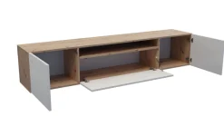 TV-Schrank Rico Fernsehschrank TV-Lowboard 200 cm Push-To-Open Funktion Wandmontage