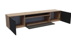 TV-Schrank Rico Fernsehschrank TV-Lowboard 200 cm Push-To-Open Funktion Wandmontage