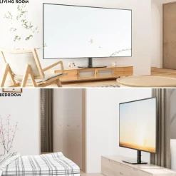 TV Standfuß Universal Höhenverstellbar Ständer Halterung 40-86 Zoll LCD LED
