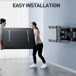 TV Wandhalterung für 37-85 Zoll Fernseher bis 60kg, schwenkbar neigbar