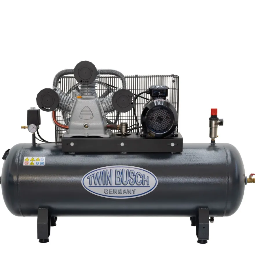Twin Busch ® Druckluftkompressor liegend 250 L - Grey-Line