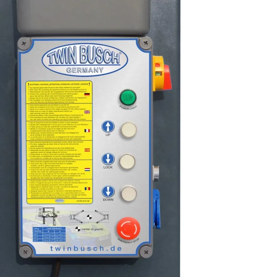 Twin Busch ® NEUE 2 Säulen Kfz Hebebühne 5000kg Heavy Line - TW250-G