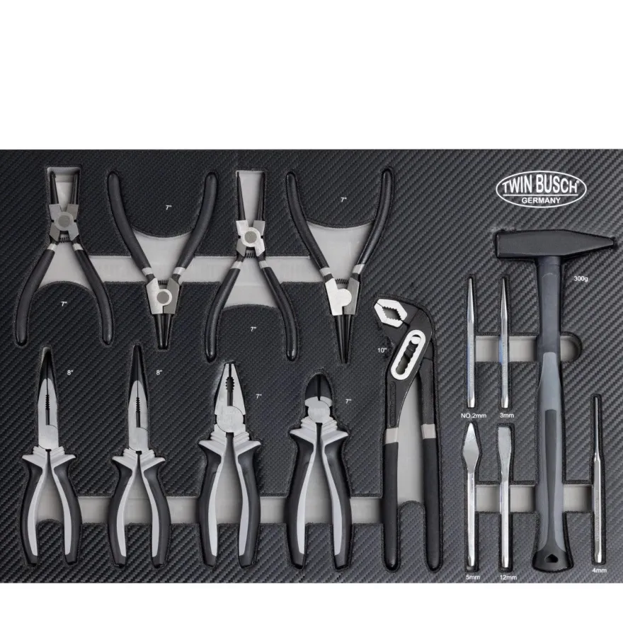 Twin Busch ® Werkzeugwagen, Werkstattwagen, 5 gefüllte Schubladen - TWW13G-5
