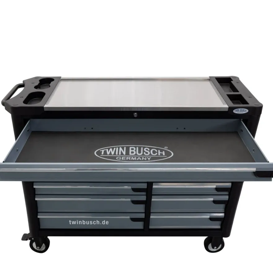 Twin Busch ® Werkzeugwagen, Werkstattwagen, 5 gefüllte Schubladen - TWW13G-5