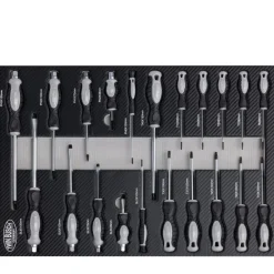 Twin Busch ® Werkzeugwagen, Werkstattwagen, 5 gefüllte Schubladen - TWW13G-5
