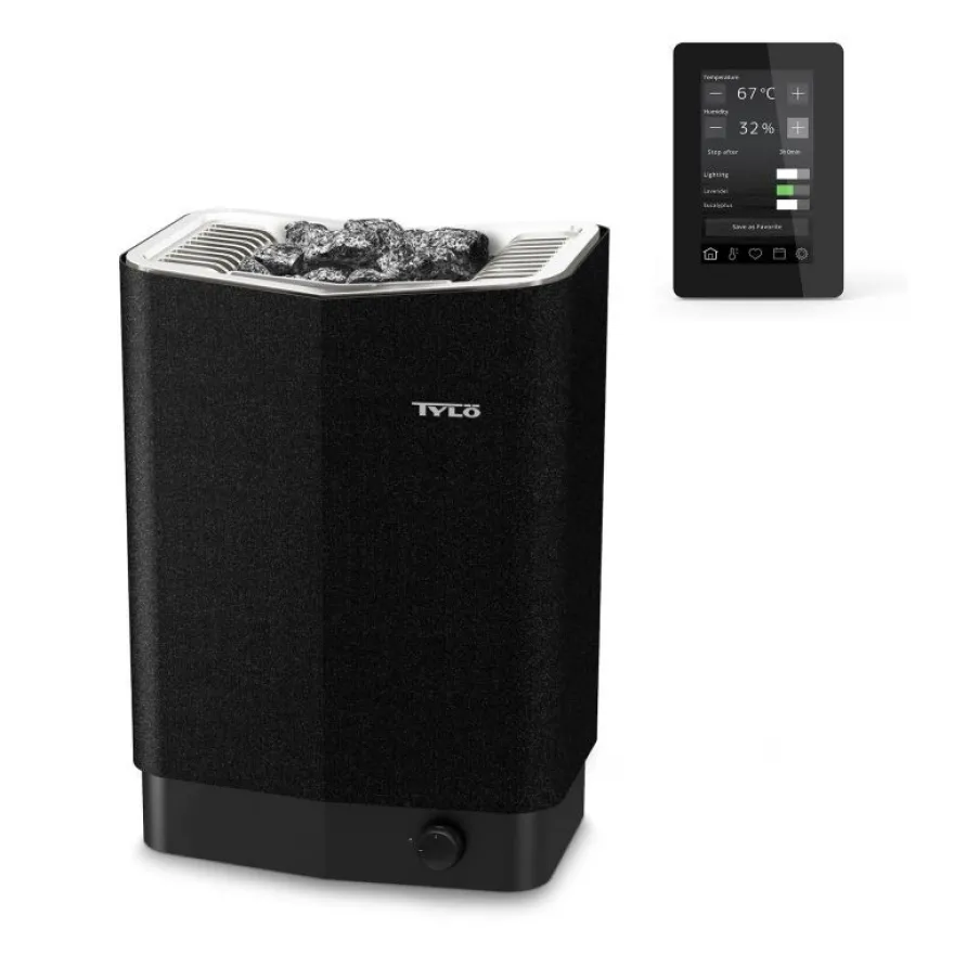 Tylö Sense Elite 8 Saunaofen 8,0 kW finnischer Saunaofen mit WLAN-Steuerung Saunaste