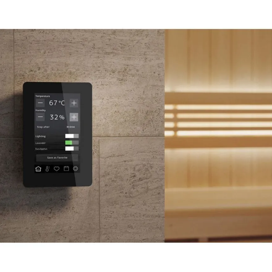 Tylö Sense Elite 8 Saunaofen 8,0 kW finnischer Saunaofen mit WLAN-Steuerung Saunaste