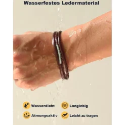 U7 Geflochtene Wachsschur Kette für Damen und Herren, 2mm/3mm, Braun, 66cm