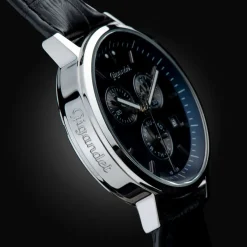 Uhr Herrenuhr Chronograph Gigandet Classico G6-010 Blau Schwarz Lederband Datum
