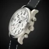 Uhr Herrenuhr Chronograph Gigandet Destination G15-002 Silber Schwarz Datum Lederband